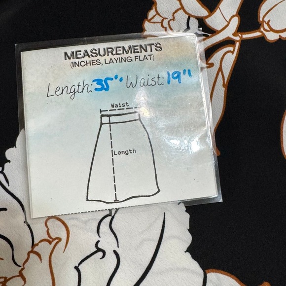 Apt 9 XXL Maxi Skirt Black White Floral Print High Waist Flowy Women xxl - Picture 9 of 9